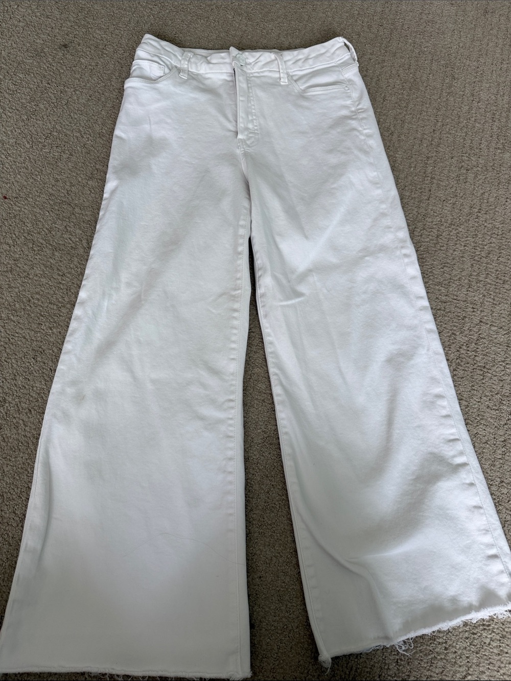 Kut from the Kloth White Wide-Leg Jeans